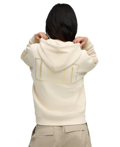 Puma Women's Maximal Metallic Comfort Hoodie In Neutral