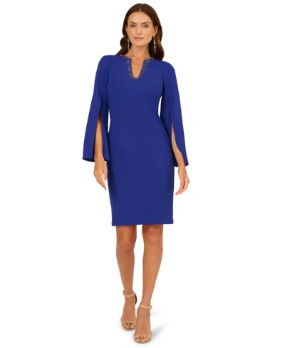 Adrianna Papell Women's Embellished Sheath Dress In Blue