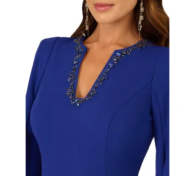 Adrianna Papell Women's Embellished Sheath Dress In Blue