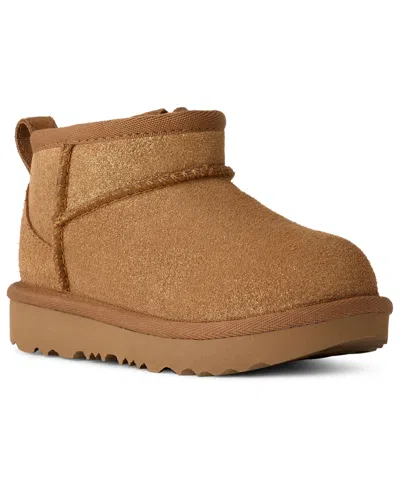 Ugg Toddler Classic Ultra Mini Dazzle Boots In Brown