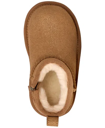 Ugg Toddler Classic Ultra Mini Dazzle Boots In Brown