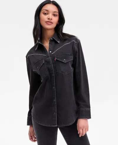 Levi's Women's Sawyer Western Shirt In Black
