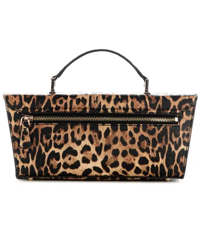 Guess Cirene Top Handle Small Flap Bag In Animal Print