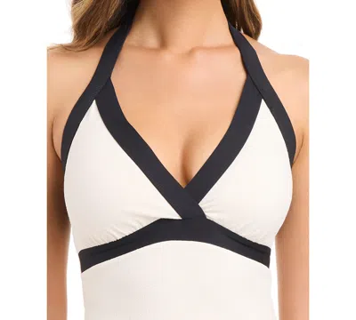 Bleu Rod Beattie Women's I'm With The Band Halter Tankini Top In White