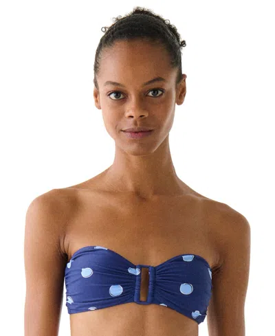 Kate Spade Women's Ring Front Bra Top In Blue