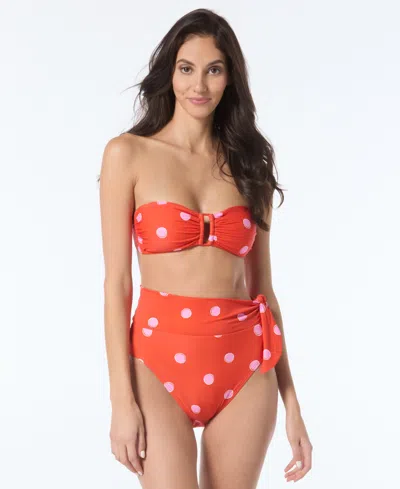 Kate Spade Women's Ring Front Bra Top In Red