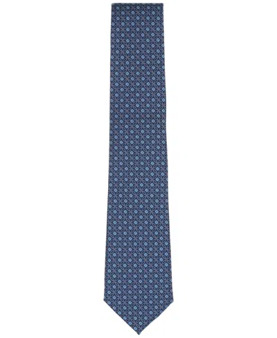Club Room Men's Milone Medallion Tie, Macy's Exclusive In Blue