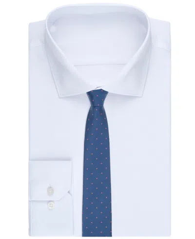 Bar Iii Men's Rose Charm Printed Tie, Macy's Exclusive In Blue