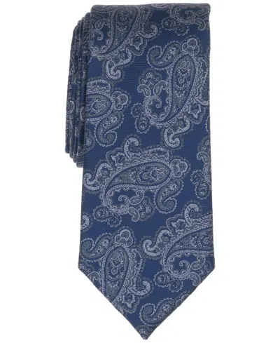 Club Room Men's Primrose Paisley Patterned Tie, Macy's Exclusive In Blue