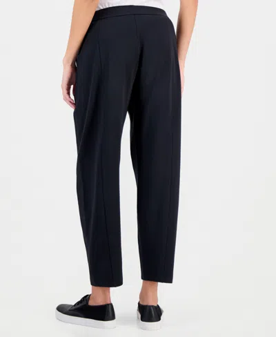 Eileen Fisher Women's High-rise Lantern Ankle Pants In Black