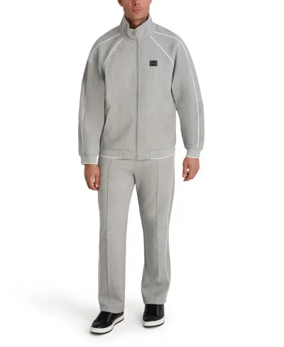 Karl Lagerfeld Men's Full Zip Track Jacket In Gray