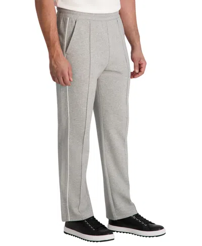 Karl Lagerfeld Men's Metal Logo Patch Track Pants In Gray