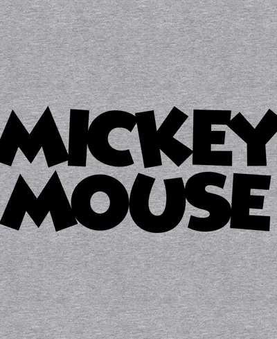 Hybrid Apparel Men's Mickey Mouse Full Zip Sweatshirt In Gray