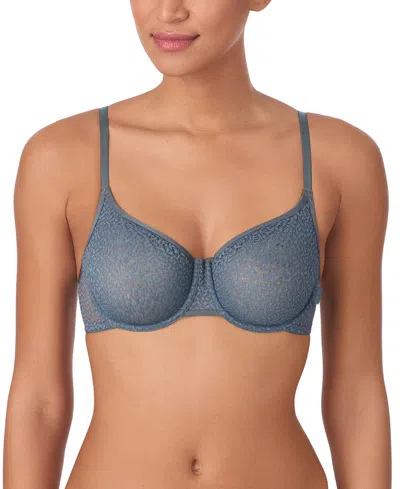 Dkny Women's Modern Lace Sheer Demi Bra In Blue