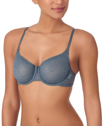 Dkny Women's Modern Lace Sheer Demi Bra In Blue