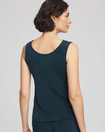 Chico's Travelers™ Convertible Tank In Teal Shadow