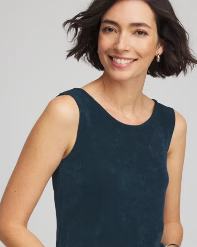 Chico's Travelers™ Convertible Tank In Teal Shadow