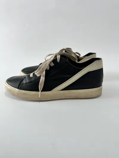 Pre-owned Rick Owens Geothrasher Low Top Sneaker Black & Milk