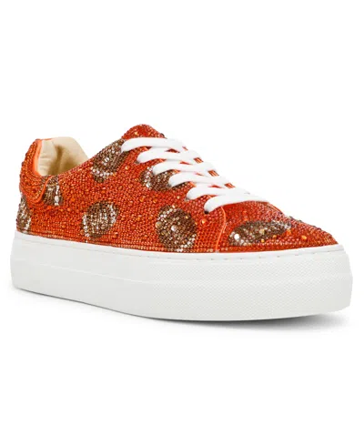 Betsey Johnson Women's Sidny Platform Sneakers In Orange