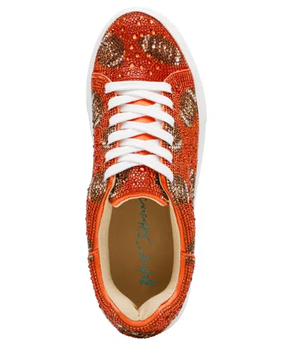 Betsey Johnson Women's Sidny Platform Sneakers In Orange