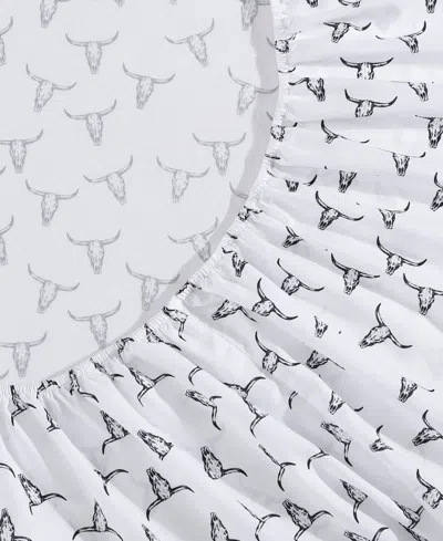 Wrangler Printed Microfiber 3-pc. Sheet Set, Twin Xl In White