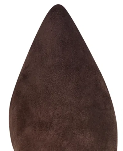 Marc Fisher Women's Glint Tall Pointy Toe Boots In Brown