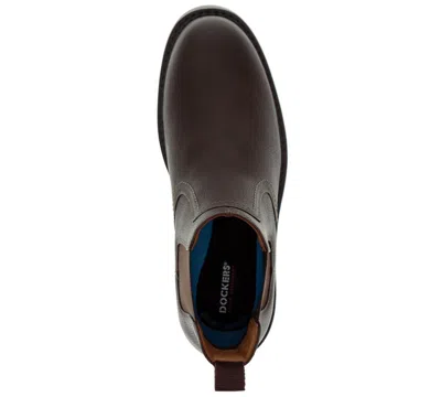 Dockers Men's Truman Stain Defender Rugged Round Toe Boots In Brown