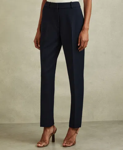 Reiss Gabi Slim Leg Trousers In Blue