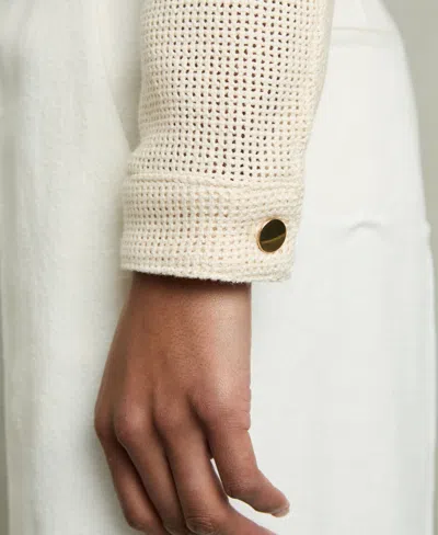 Reiss Renzo Textured Jacket In Neutral