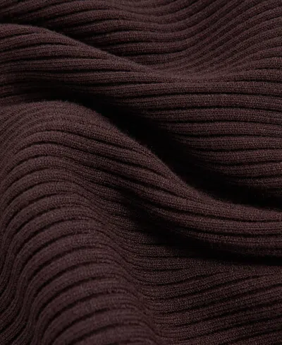 Reiss Lara One-shoulder Rib Knit Dress In Purple