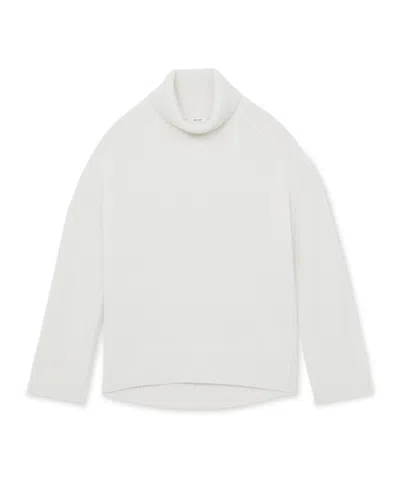 Reiss Women's Wool-cashmere Roll-neck Sweater In Gray