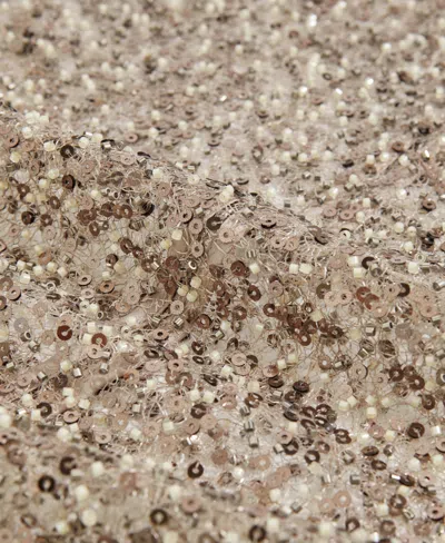 Reiss Women's High-neck Embellished Top In Silver