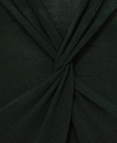 Reiss Women's Cut-out Knitted Maxi Dress In Green