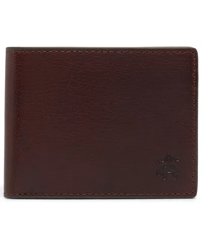 Brooks Brothers Men's Brower Bi-fold Wallet In Brown