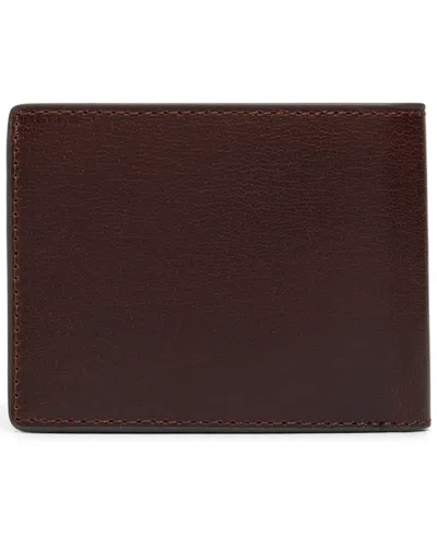 Brooks Brothers Men's Brower Bi-fold Wallet In Brown