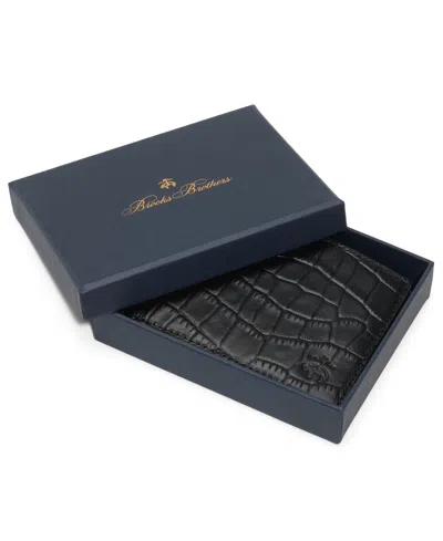 Brooks Brothers Men's Brower Bi-fold Wallet In Black