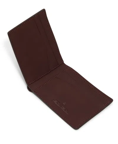 Brooks Brothers Men's Brower Bi-fold Wallet In Brown