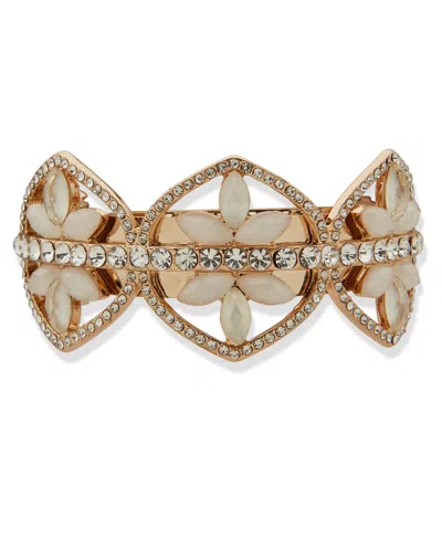 Lonna & Lilly Multi-stone Gold-tone Cluster Barrette In Gold