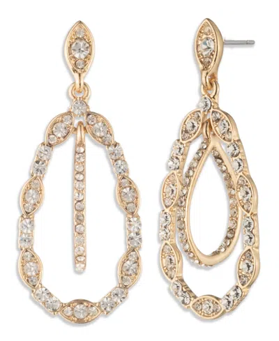 Givenchy Glass Crystal Orbital Dynamic Earrings (also In Silver-tone And Rose Gold-tone) In Gold