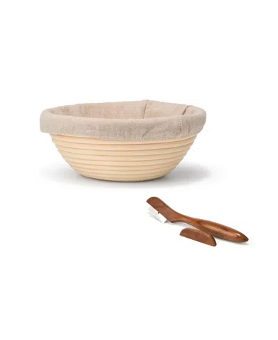 Nambe Breaking Bread Proofing Basket & Lame, Set Of Two In Multi