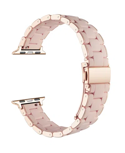 Posh Tech Orla Silicone Metal Band For Apple Watch In Gold