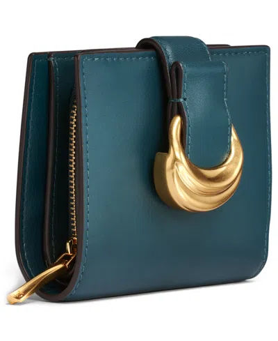 Donna Karan New York Valley Stream Small Wallet In Blue
