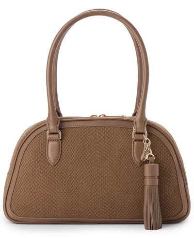 Brahmin Angie Dome Medium Satchel Bag In Brown