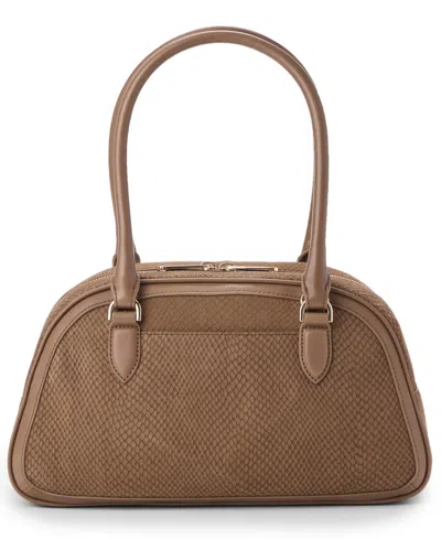 Brahmin Angie Dome Medium Satchel Bag In Brown