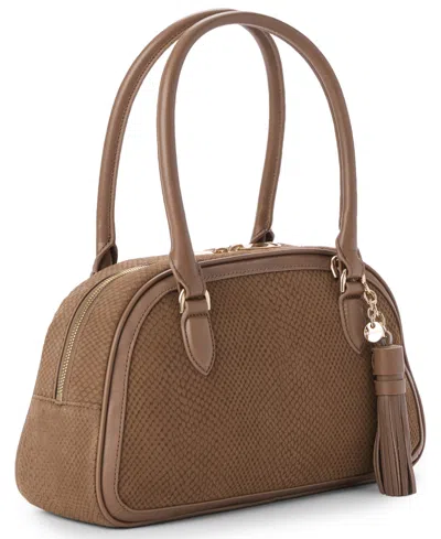 Brahmin Angie Dome Medium Satchel Bag In Brown