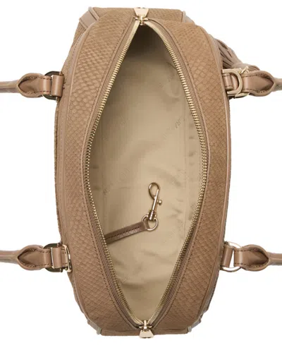 Brahmin Angie Dome Medium Satchel Bag In Brown