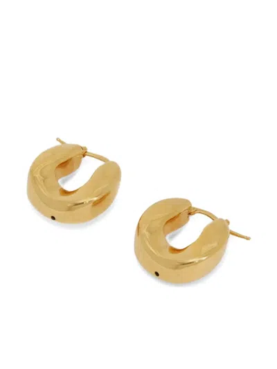 Jil Sander Hoop Earrings In Gold