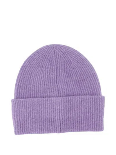 Samsoe & Samsoe Nor Wool Hat In Purple