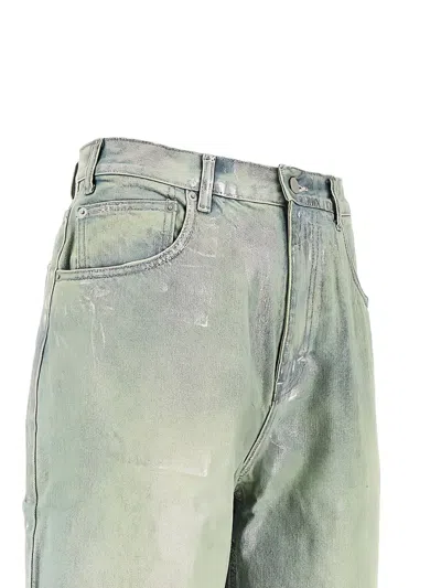 This Is Never That Coated Jeans In Green