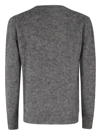 Gran Sasso V-neck Sweater In Gray